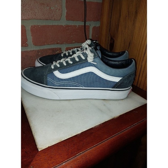Mens Size 6 - VANS Old Skool Off The Wall Blue Suede - Picture 4 of 5